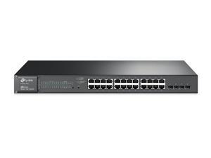 TP-Link JetStream 24-Port Gigabit Smart PoE+ Switch with 4-SFP Slots 192W (T1600G-28PS/TL-SG2424P) TP-Link JetStream 24-Port Gigabit Smart PoE+ Switch with 4-SFP Slots 192W (T1600G-28PS/TL-SG2424P)