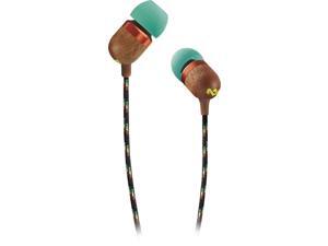 House Of Marley Smile Jamaica In-Ear Wired Headphones with Mic, Rasta, EM-JE041-RA House Of Marley Smile Jamaica In-Ear Wired Headphones with Mic, Rasta, EM-JE041-RA