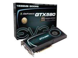 EVGA GeForce GTX 580 Superclocked 1536 MB GDDR5 PCI Express 2.0 2DVI/Mini-HDMI SLI Ready Graphics Card, 015-P3-1582-TR