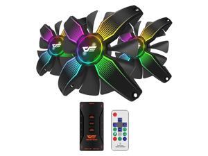 darkFlash Talon PRO 3-in-1 120mm RGB LED CPU Cooling Fan Water Cooling Fan Addressable RGB Frameless Case Fan