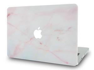 LuvCase MacBook Pro 13 Retina Case 2015 Plastic Hard Shell Cover for MacBook Pro 13.3" Retina A1502 / A1425 (Pink Marble)