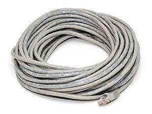 Monoprice Cat5e Ethernet Patch Cable - Network Internet Cord - RJ45, Stranded, 350Mhz, UTP, Pure Bare Copper Wire, Crossover, 24AWG, 25ft, Gray Monoprice Cat5e Ethernet Patch Cable - Network Internet Cord - RJ45, Stranded, 350Mhz, UTP, Pure Bare Copper Wire, Crossover, 24AWG, 25ft, Gray