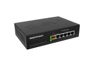 BV-Tech 5 Port Gigabit PoE+ Switch (4 PoE+ Ports | 1 Uplink Port) – 65W – 802.3at – POE-SW501G BV-Tech 5 Port Gigabit PoE+ Switch (4 PoE+ Ports | 1 Uplink Port) – 65W – 802.3at – POE-SW501G