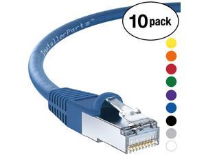 Modem,Gaming/2000 MHZ 24AWG 40Gigabit/Sec Network/High Speed Internet Cable for Router Black Professional Series InstallerParts Ethernet Cable CAT8 Cable 0.5 FT 