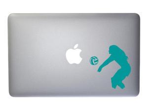Womens Beach Volleyball Vinyl Decal for Macbook, Laptop or other device 5 Inch (turquoise) Womens Beach Volleyball Vinyl Decal for Macbook, Laptop or other device 5 Inch (turquoise)