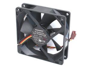 Foxconn PVA092G12M DC12 Volt 0.24 Amp, Rear Case Brushless Cooling Fan 92mm x 92mm x 25mm, 3-WIRE/3-PIN CONNECTOR