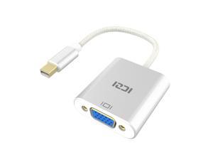 ICZI Video Pioneer Mini DisplayPort to VGA Adapter Cable Adapter 6 Feet 1080P HD Visual Shock for MacBook Chromebook Pixel and More Laptops Advice Surface Pro Surface 3 Thunderbolt to VGA 