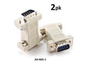 CablesOnline DB9 Serial Null Modem Male to Male Data Transfer Adapter/Gender Changer , (2-Pack) (AD-N05-2) CablesOnline DB9 Serial Null Modem Male to Male Data Transfer Adapter/Gender Changer , (2-Pack) (AD-N05-2)