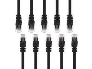 0.5ft / 5 Pack/Blue GearIT Cat8 Ethernet Cable S/FTP 24AWG Patch Cable 10Gbps/25Gbps/40Gpbs 2GHz 2000Mhz Cat 8 Category8 Compatible with Data Center/Enterprise/Smart Home Network 