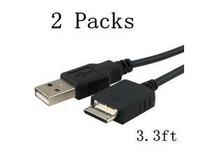 ZYJ-AWASA 2 Packs 3.3ft Replacement USB Data Cable Cord Lead For Sony NWZ-A15 NWZ-A17 NW-A25, NW-A26 and NW-A27 Sony MP3 Player Charger Cable Sony Walkman Usb Cable