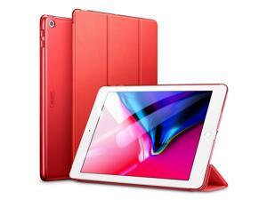 ESR iPad 9.7 2018/2017 Case, Lightweight Smart Case Trifold Stand with Auto Sleep/Wake Function, Microfiber Lining, Hard Back Cover Compatible for The Apple iPad 9.7 iPad 5th / 6th Generation,Red ESR iPad 9.7 2018/2017 Case, Lightweight Smart Case Trifold Stand with Auto Sleep/Wake Function, Microfiber Lining, Hard Back Cover Compatible for The Apple iPad 9.7 iPad 5th / 6th Generation,Red