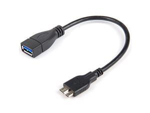 SANOXY Micro USB 30 OTG Cable for Samsung Galaxy Nokia Tablet On The Go Micro 30 to Female USB 30 SuperSpeed AdapterCable