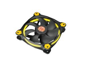 Thermaltake Riing 14 High Static Pressure 140mm Circular LED Case Radiator Cooling Fan CL-F039-PL14YL-A Yellow