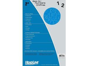 Headline Sign 31234 Stick-On Vinyl Numbers, Blue, 2-Inch Headline Sign 31234 Stick-On Vinyl Numbers, Blue, 2-Inch