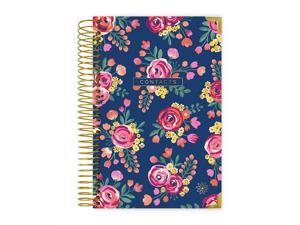 Black & Gold Embroidery bloom daily planners New Hardcover Contacts/Address Book 6 x 8.25 