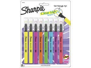 Sharpie Clear View Highlighter Stick, Assorted, 8 Pack (1966798) Sharpie Clear View Highlighter Stick, Assorted, 8 Pack (1966798)