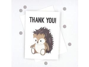 12 pk Woodlands Thank you Cards, Fox, Squirrel, Hedgehog & Skunk Baby Shower Cards (Baby-433-Hedgehog) 12 pk Woodlands Thank you Cards, Fox, Squirrel, Hedgehog & Skunk Baby Shower Cards (Baby-433-Hedgehog)