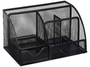 Greenco GRC2548 Mesh Office Supplies Desk Organizer Caddy, 6 Compartments, Black Greenco GRC2548 Mesh Office Supplies Desk Organizer Caddy, 6 Compartments, Black