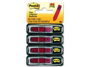 Post-it Message Flags,"Sign Here", Red, 0.47 in. Wide, 20/Dispenser, 4 Dispensers/Pack, (684-RDSH) Post-it Message Flags,"Sign Here", Red, 0.47 in. Wide, 20/Dispenser, 4 Dispensers/Pack, (684-RDSH)