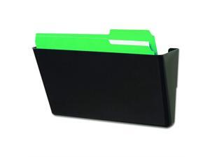 Universal 08122 Recycled Wall File, Add-On Pocket, Plastic, Black Universal 08122 Recycled Wall File, Add-On Pocket, Plastic, Black