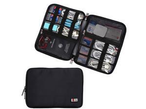 BUBM Travel Cable Organizer, Universal Electronics Accessories Storage Bag Cord, Earphone, USB Flash Drive, Memory Card More, Lightweight Compact,Black BUBM Travel Cable Organizer, Universal Electronics Accessories Storage Bag Cord, Earphone, USB Flash Drive, Memory Card More, Lightweight Compact,Black