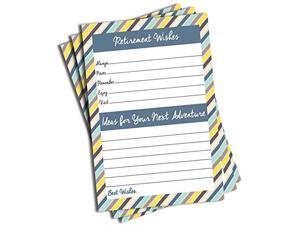 Retirement Well Wish and Advice Cards (50-cards) For Men or Women Retired Supplies and Decorations, Happy Retiree Celebration Gift Bucket List Wish Jar, Funny Personalized Officially Retired Retirement Well Wish and Advice Cards (50-cards) For Men or Women Retired Supplies and Decorations, Happy Retiree Celebration Gift Bucket List Wish Jar, Funny Personalized Officially Retired