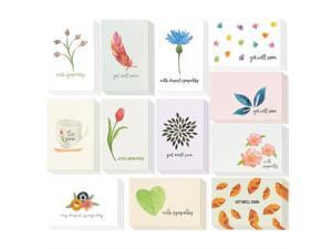 Sympathy Cards - 48-Pack Sympathy Cards Bulk, Greeting Cards Sympathy, Watercolor Floral Foliage Designs, Envelopes Included, Assorted Sympathy Cards, 4 x 6 inches Sympathy Cards - 48-Pack Sympathy Cards Bulk, Greeting Cards Sympathy, Watercolor Floral Foliage Designs, Envelopes Included, Assorted Sympathy Cards, 4 x 6 inches