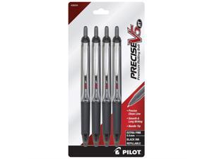 Pilot Precise V5 RT Retractable Rolling Ball Pens, Extra Fine Point (.5mm), 4-Pack, Black Ink (26054), Premium Comfort Grip, Patented Precision Point Technology for Smooth Lines Pilot Precise V5 RT Retractable Rolling Ball Pens, Extra Fine Point (.5mm), 4-Pack, Black Ink (26054), Premium Comfort Grip, Patented Precision Point Technology for Smooth Lines