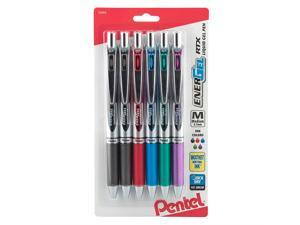 Pentel EnerGel Deluxe RTX Gel Ink Pens, 0.7 Millimeter Metal Tip, Assorted Colors, 6 Pack (BL77BP6M) Pentel EnerGel Deluxe RTX Gel Ink Pens, 0.7 Millimeter Metal Tip, Assorted Colors, 6 Pack (BL77BP6M)