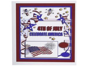 3dRose 4th of July Celebrate America Flag Stars and Firecrackers - Greeting Cards, 6 x 6 inches, set of 12 (gc_20170_2) 3dRose 4th of July Celebrate America Flag Stars and Firecrackers - Greeting Cards, 6 x 6 inches, set of 12 (gc_20170_2)