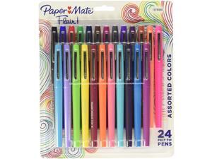 Paper Mate Flair Felt Tip Pens, Medium Point (0.7mm), Assorted Colors, 24 Count Paper Mate Flair Felt Tip Pens, Medium Point (0.7mm), Assorted Colors, 24 Count