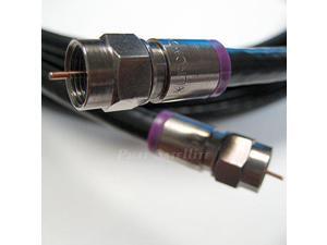 DIRECTV Satellite TV or Broadband Internet Anti Corrosion Brass Connector RG6 Fittings Assembled in USA by PHAT SATELLITE INTL 200ft Quad Shield Solid Copper 3GHZ RG-6 Coaxial Cable 75 Ohm