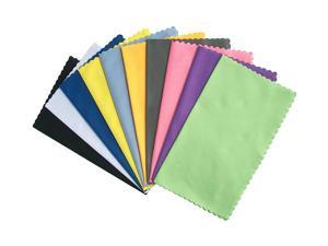 ColorYourLife 10Pack Microfiber Cleaning Cloths for Apple iPhone Smart phones Ipad Tablets Lenses LCD Monitor TV Camera Glasses Optics Etc Colorful