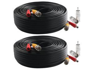 Postta BNC Video Power Cable (2 Pack 200 Feet) Pre-made All-in-One Video Security Camera Cable Wire with Four Connectors for CCTV DVR Surveillance System Postta BNC Video Power Cable (2 Pack 200 Feet) Pre-made All-in-One Video Security Camera Cable Wire with Four Connectors for CCTV DVR Surveillance System