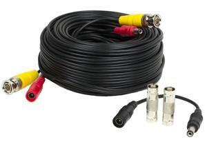 Amcrest 60 Feet Pre-Made All-in-One Siamese BNC Video and Power CCTV Security Camera Cable with Two Female Connectors for 960H & HD-CVI Camera and DVR (SCABLEHD60B) Amcrest 60 Feet Pre-Made All-in-One Siamese BNC Video and Power CCTV Security Camera Cable with Two Female Connectors for 960H & HD-CVI Camera and DVR (SCABLEHD60B)