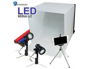 LimoStudio 16" x 16" Table Top Photo Photography Studio Lighting Light Tent Kit in a Box, AGG349