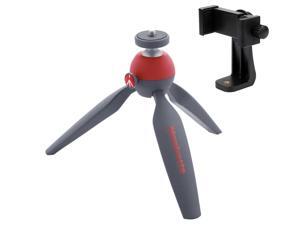 Manfrotto MTPIXI-RD PIXI Mini Tripod (Red), With A Bonus ZAYKiR Universal Smartphone Tripod Adapter Manfrotto MTPIXI-RD PIXI Mini Tripod (Red), With A Bonus ZAYKiR Universal Smartphone Tripod Adapter