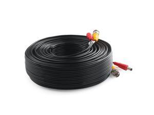 Lknewtrend 150 Feet Pre-Made All-in-One Siamese BNC Video and Power Cable Wire Cord with Two Female Connectors for CCTV Security Camera & DVR (Black) Lknewtrend 150 Feet Pre-Made All-in-One Siamese BNC Video and Power Cable Wire Cord with Two Female Connectors for CCTV Security Camera & DVR (Black)