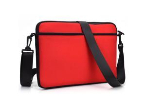 Kroo ND13SCR1 13.3" Messenger Style Neoprene Bag Case with Front and Rear Pockets, Red Kroo ND13SCR1 13.3" Messenger Style Neoprene Bag Case with Front and Rear Pockets, Red