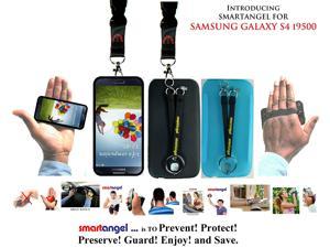 Samsung Galaxy S4 I9500 Case with Duo Hand and Neck Straps-blk