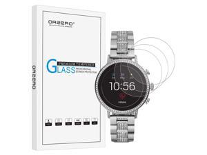 2.5D Arc Edges 9 Hardness HD Anti-Scratch Bubble-Free AKWOX Compatible for Garmin Instinct Smartwatch Tempered Glass Screen Protector 4 Pack Lifetime Replacement Warranty 