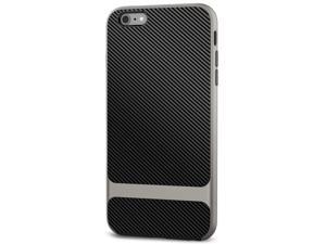 JETech Case for iPhone 6s Plus and iPhone 6 Plus, Slim Protective Cover with Shock-Absorption, Carbon Fiber Design, Grey