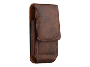 DreamWireless LPHTCM7LU22VBR Luxmo Premium Vertical Universal Leather Case Pouch Holster with Magnetic Closure with Belt Clip for Samsung Galaxy S7 / iPhone 6 / iPhone 7 - Brown DreamWireless LPHTCM7LU22VBR Luxmo Premium Vertical Universal Leather Case Pouch Holster with Magnetic Closure with Belt Clip for Samsung Galaxy S7 / iPhone 6 / iPhone 7 - Brown