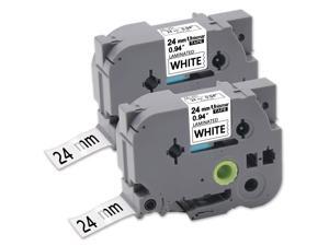 20PK Black on White Label Tape For Brother TZ-251 P-Touch 0.94/"x26.2ft TZe-251