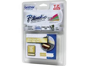 Brother TZEMQ835 12mm Simply Stylish White on Satin Gold Laminated Tape Brother TZEMQ835 12mm Simply Stylish White on Satin Gold Laminated Tape