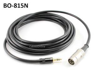 Stereo Male Professional Audio Cable for Bang /& Olufsen BO-106N CablesOnline 6ft 5-Pin Din Male to 3.5mm Quad.Stereo Systems Naim 1//8in