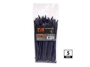 TR Industrial Multi-Purpose UV Resistant Black Cable Ties, 8 inches, 500 Pack TR Industrial Multi-Purpose UV Resistant Black Cable Ties, 8 inches, 500 Pack