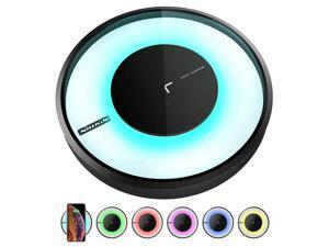 Wireless Charger, Qi-Certified Wireless Charging Pad Compatible for iPhone Xs Max/XS/XR/X/8/8 Plus, 10W Fast Charger Compatible for Samsung Galaxy S9/S9+/Note 9/S8/S8+/Note 8/S7 Edge and More Wireless Charger, Qi-Certified Wireless Charging Pad Compatible for iPhone Xs Max/XS/XR/X/8/8 Plus, 10W Fast Charger Compatible for Samsung Galaxy S9/S9+/Note 9/S8/S8+/Note 8/S7 Edge and More