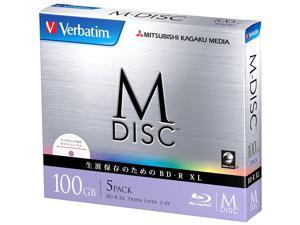 1000 Years Archival Verbatim M-Disc BDXL Inkjet Printable | 100GB 4x Speed | 5 Pack Jewel Case 1000 Years Archival Verbatim M-Disc BDXL Inkjet Printable | 100GB 4x Speed | 5 Pack Jewel Case