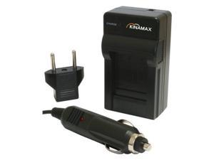 Kinamax Replacement Charger + Car Adapter for Sony DCR-HC17, DCR-HC18, DCR-HC19, DCR-HC20, DCR-HC21, DCR-HC22, DCR-HC23, DCR-HC24, DCR-HC26, DCR-HC27,DCR-HC28